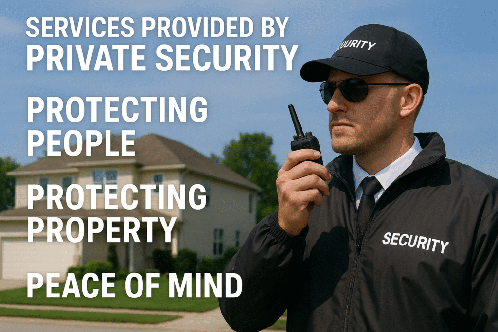 The Essential Services Provided by way of Private Security: Protecting People, Property, and Peace of Mind
